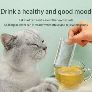 Catnip Tea Natural Catnip regula el estado de ánimo y promueve el agua potable para gatos - Product Image 2
