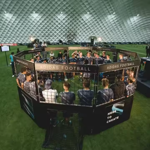 <strong>2025</strong> New Release Panna Soccer Cage Octagonal Cage Portable Mini Futsal Pitches Artificial Grass Ideal Small Space Football Games