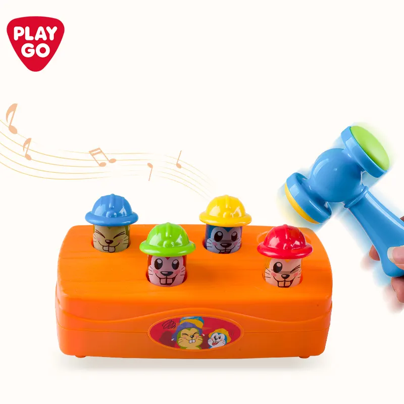 PLAYGO Wholesale Infant Plastic Hammering Ball Game Knocks Toy Hammer play toy