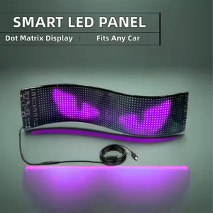 Xenplus New <strong>12V</strong> Programmable <strong>LED</strong> Truck Driving Demon Devil Eyes Colorful <strong>Red</strong> Front Glass Window DIY Decorative Lorry Accessories - Product Image 4