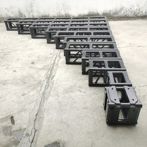 TUV認証8ft 10ft 12ft 300x300 305x305スクエアブラックスクリューボルトステージ照明アルミニウムトラス