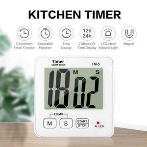 Portatile 100 minuti di plastica grande schermo digitale cucina Timer da cucina con LED indicatore luminoso di allarme - Product Image 2