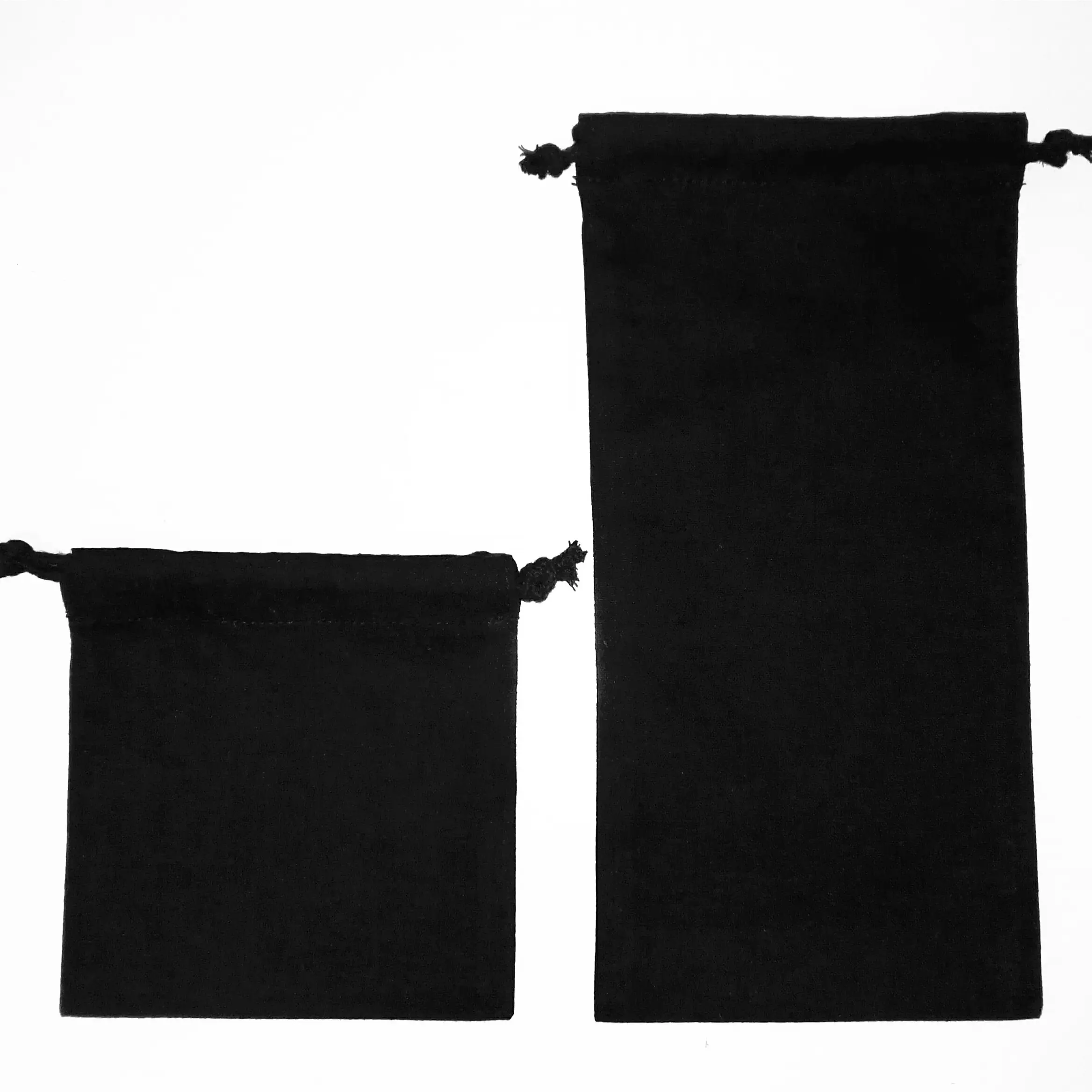 Bolso de tela de algodón negro con logotipo personalizado, bolsa con cordón, doble cuerda