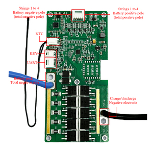 YDEスマートBMS 18650リチウムイオン3.7V 12V 3S/4S/5S 30A/60A UARTバッテリー保護ボードパッシブバランス付き1年保証 - Product Image 1