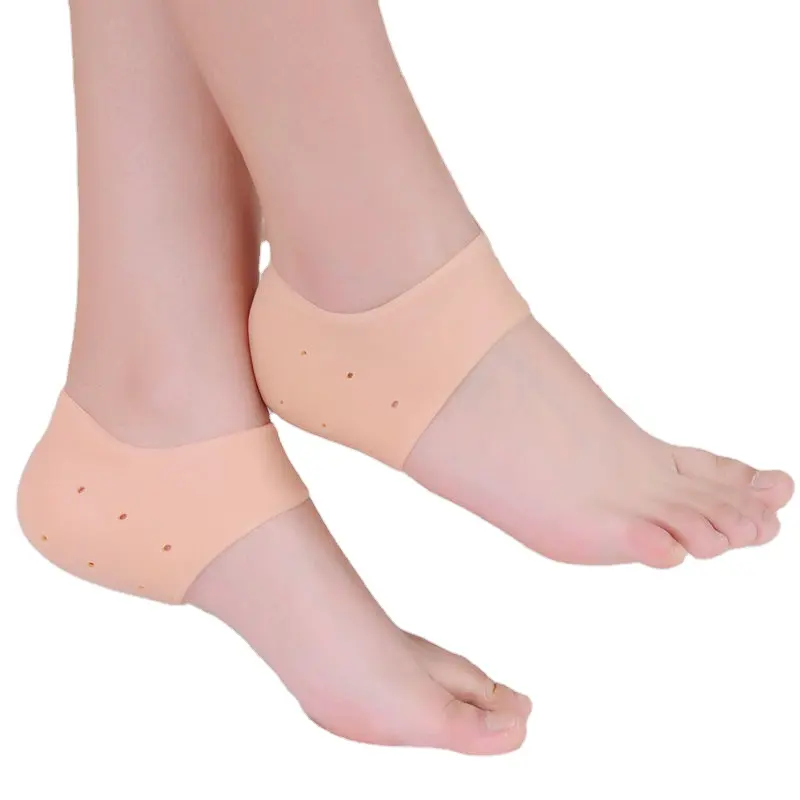 Silicone Gel Gót Chân Vớ Nứt Foot Chăm Sóc Da Protector Tay Pain Relief Heel Pads Silicone Unisex Lót Foot Massage