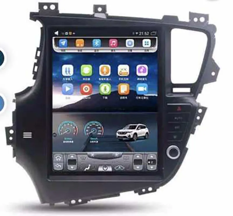 12.1 "الروبوت 10 سيارة فيديو راديو الصوت GPS والملاحة ستيريو سيارة أندرويد Carplay لاعب لكيا K5 أوبتيما 2010-2016