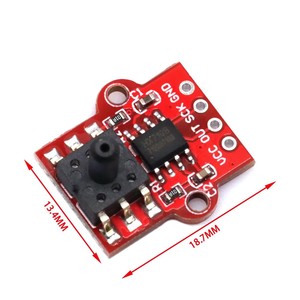 DC 3.3V 5V 0-40KPa modulo sensore di pressione collegare 2.5mm tubo morbido digitale del livello dell'acqua scheda Controller per Arduino