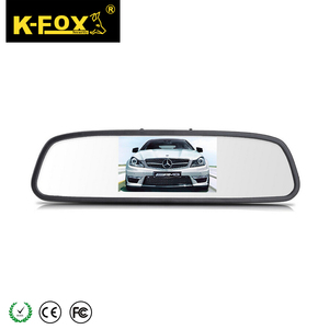 4.3 Inch Car Reversing Aid Kit <strong>Auto</strong> Rearview Mirror Car Monitor With 2 Video <strong>Input</strong> - Product Image 1