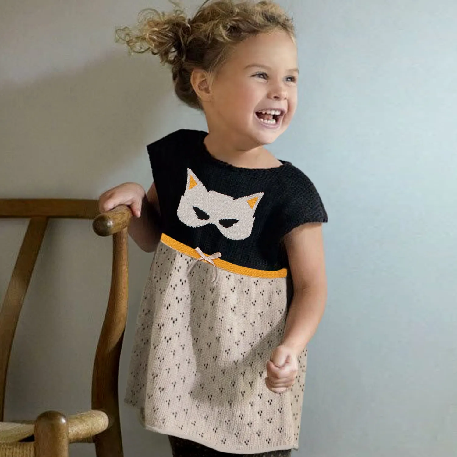 Nouveau modèle de vêtements pour enfants de 2 ans, robe d'été à manches courtes pour filles, design décontracté