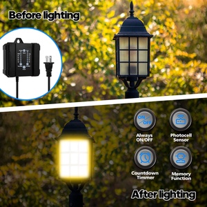 Trasformatore a bassa tensione per paesaggi all'aperto con controller di alimentazione del sensore fotocellula 12V DC per faretto per ponte paesaggistico - Product Image 2
