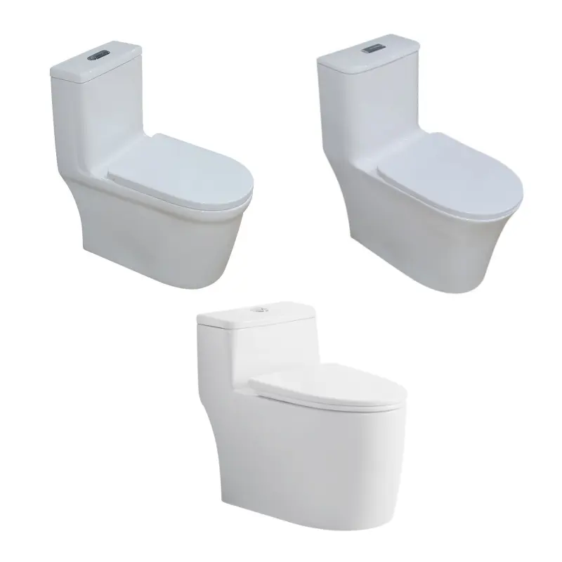 China bathroom water closet one piece toilet bowls jet tornado rimless flushing sanitary ware ceramic commodes