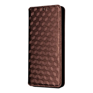 For OPPO Find <strong>X8</strong> Ultra 5G Diamond-Shaped Three-Dimensional Pattern Pu Phone Case Wallet Wristlet Flip - Product Image 1