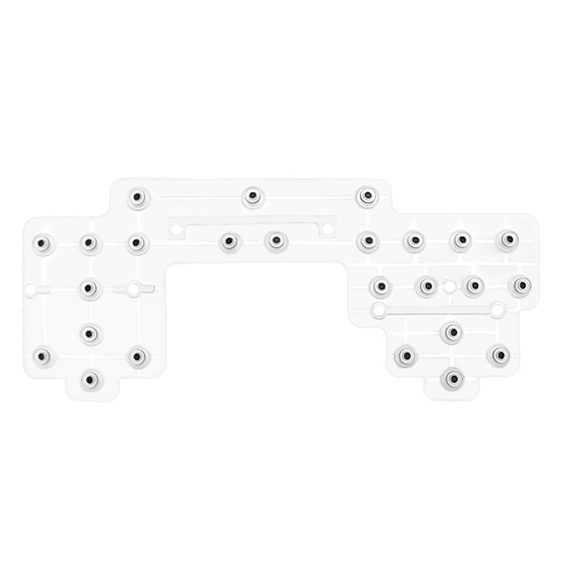blanco --Juego de adhesivo conductor para teclas de teclado