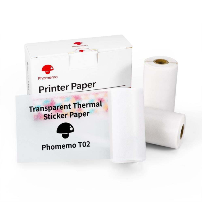 Papel adhesivo transparente