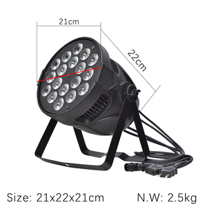 18*10W LED RGBW karıştırma renk Par ışık DMX512 kontrol ses aktif Led Par ışıkları düğün parti için - Product Image 2