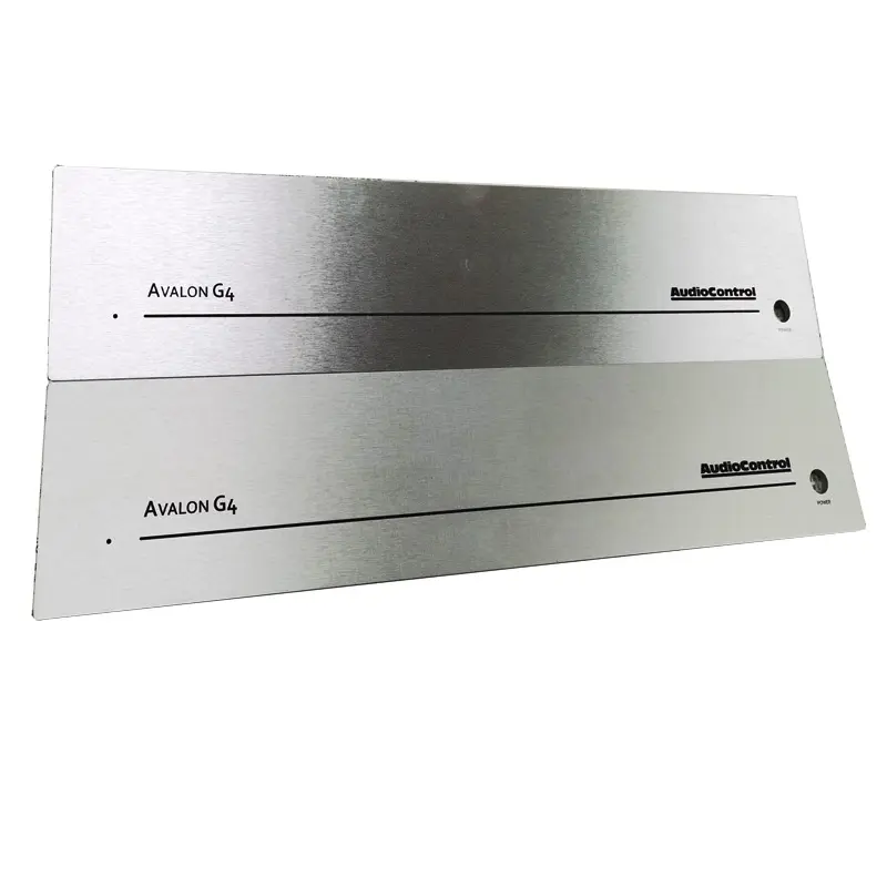 aluminum audio amplifier front panel