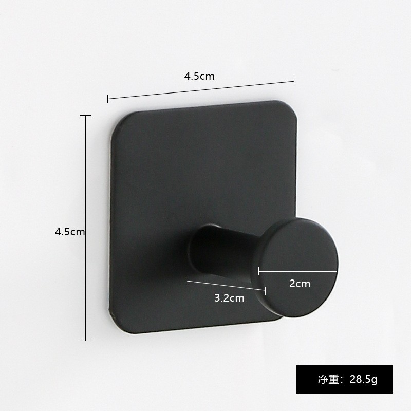 Clou de miroir en acier inoxydable (noir) carré