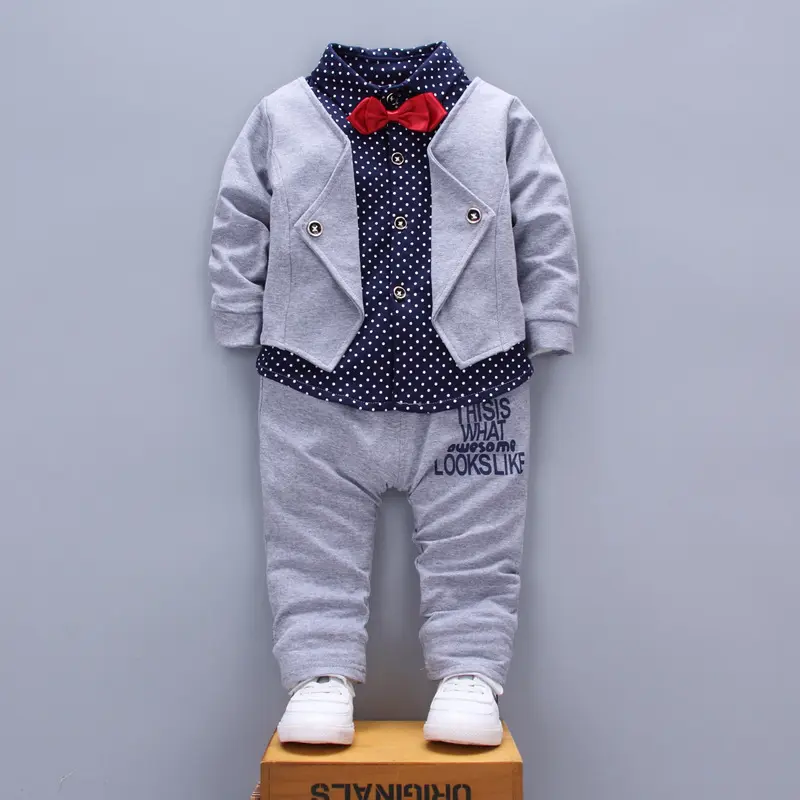 2022 eBay Hot Sale Kids Fashion Suit Casual Wear Children Boy Boutique Clothes 3 Piece Baby Boy Clothing Sets