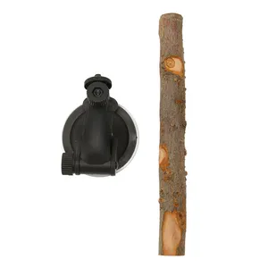 Kuş ayakta sopa ahşap levrek önlemek kayma interaktif kuş pencere levrek küçük orta kuş için vantuz ile standı - Product Image 4