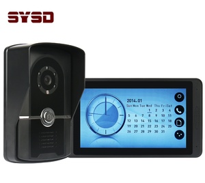Videoportero con pantalla táctil HD, sistema de seguridad para el hogar, control de acceso, grabación de vídeo, fotografía, intercomunicador Visual con cable - Product Image 1