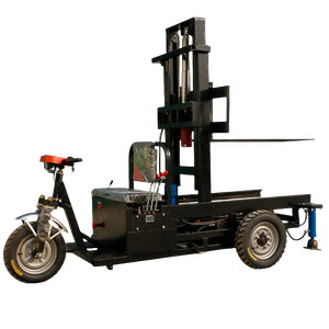 Altezza di sollevamento 1.7M capacità di carico 1 tonnellate autocarri per la movimentazione dei materiali piccoli carrelli elevatori elettrici a tre ruote - Product Image 2