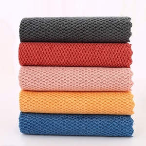 Top Quality 40*40CM Colorful, Table Car Detailing <strong>Towel</strong> Soft Microfibre <strong>Corn</strong> Kernel Microfiber Cleaning Cloth/ - Product Image 1