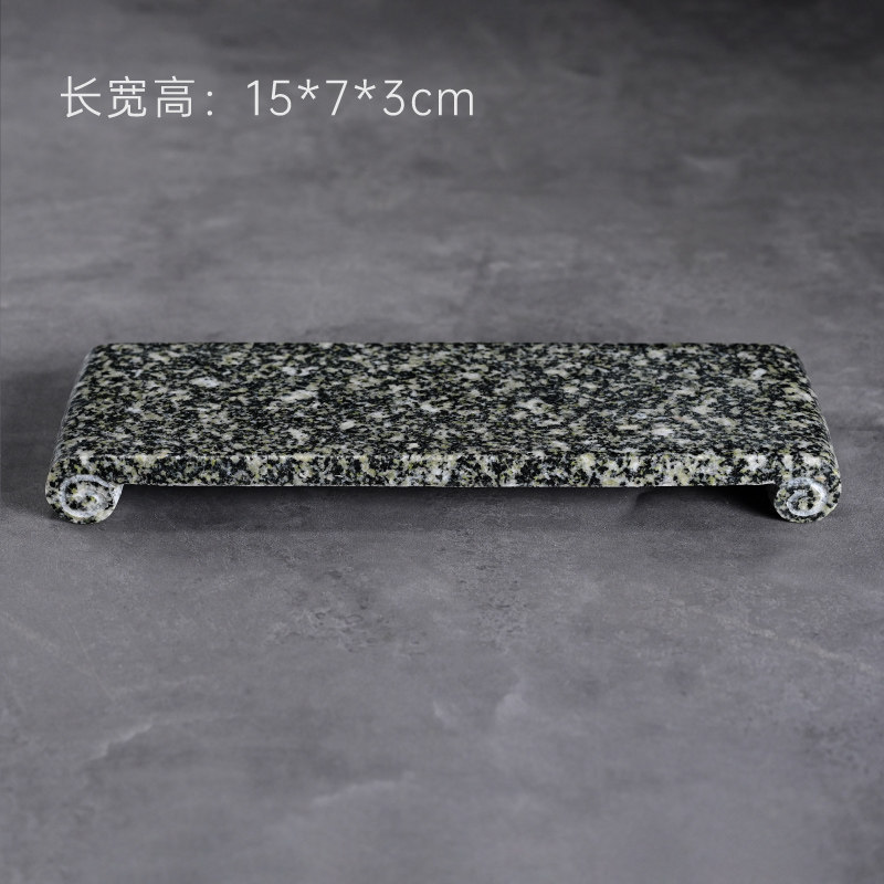 Exquisite Emerald Green Scroll Tea Tray, Small Size (15*7*3)