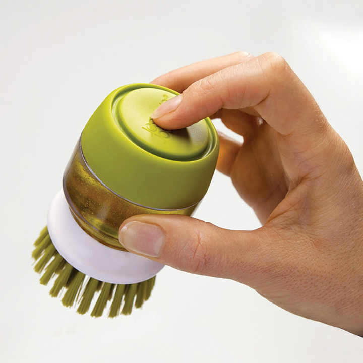 Kitchen Washing Brushes Liquid Addition Soap Pot Utensils With Dispenser Household Bathroom Cleaning Tools Kitchen Accessories