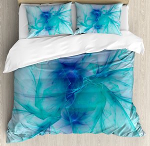 Spires Duvet cover Set, hiện đại sáng tạo máy tính nghệ thuật Thiết kế psychedelic phong cách thay thế hình dạng hình ảnh, trang trí bộ đồ giường thiết lập - Product Image 1