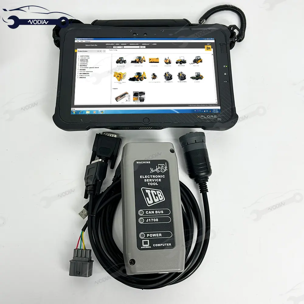 2024 per Scanner diagnostico automatico Jcb Set completo adatto per parti di ricambio Master JCB strumento di servizio elettronico + Tablet