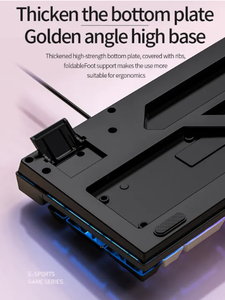 Mới Đến K500 Quang Có Dây USB Loại C 104 Phím Ánh Sáng Tiếng Anh Bàn Phím Chơi Game Cho Máy Tính Để Bàn Máy Tính - Product Image 6