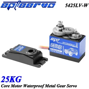 5425LV-W SPT 25kg กันน้ำความเร็วสูงเกียร์โลหะขนาดใหญ่เกียร์ดิจิตอลสำหรับ1/10 1/8รถตีนตะขาบหุ่นยนต์ TRX4 SCX10แขน - Product Image 3
