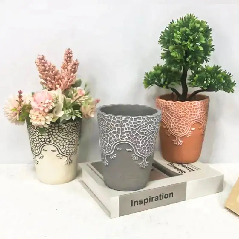Novo cimento personalizado plantador pote maceta pátio jardim casa interior plantas decorativas potes para flores