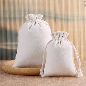Organic Cotton <strong>Drawstring</strong> Bag Eco Friendly <strong>Canvas</strong> Draw String Bag Logo Customized Jewelry Candy Storage <strong>Pouch</strong> - Product Image 2