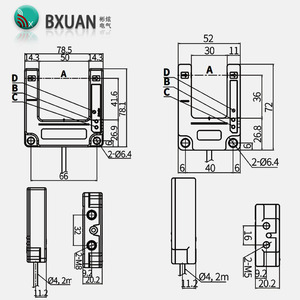 BXUAN consegna rapida 30VDC uscita a tre fili PNP NC distanza di rilevamento 30mm tipo U sensore interruttore fotoelettrico - Product Image 3