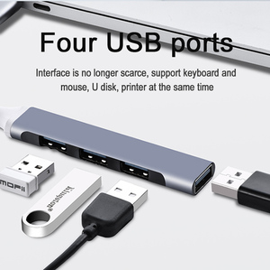 PUJIMAX Software de hardware de computadora HUB USB 3,0 HUB Tipo C Adaptador de divisor múltiple de 4 puertos para Macbook Laptop Teléfono móvil y IPad - Product Image 4
