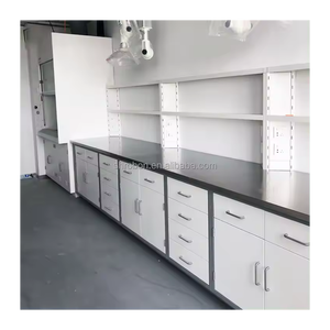 Nhà máy bán CE chứng nhận phòng thí nghiệm làm việc băng ghế phòng thí nghiệm đồ nội thất phòng thí nghiệm thép bàn làm việc với ngăn kéo - Product Image 1