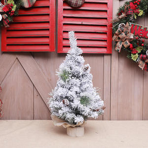 Noel ağaçları küçük boyutlu karla kaplı yılbaşı ağacı süsleri noel ağaçları - Product Image 2