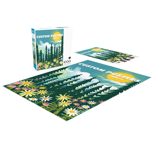 <strong>Puzzle</strong> Factory Customized Popular Jigsaw Custom 500/1000 <strong>Green</strong> Forest Quiet <strong>Puzzle</strong> for Family - Product Image 2