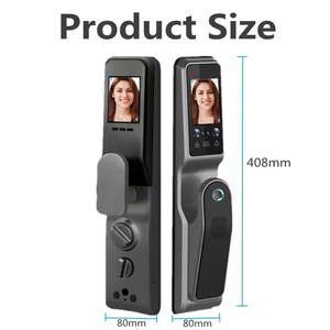TUYA WIFI uzaktan kilidini 3D yüz tanıma akıllı kapı kilidi ile kamera parmak izi palmiye baskı tokatlamak kartı şifre anahtar - Product Image 5