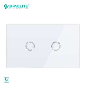 US White and Black Color 2 Gang 1 Way Wifi Smart Touch Switch for Home <strong>Automation</strong> <strong>Control</strong> <strong>System</strong> - Product Image 4
