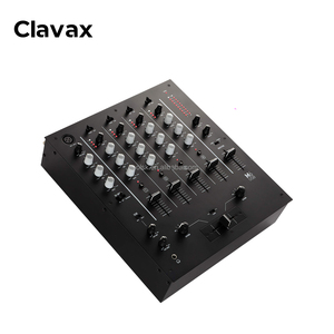 Clavax CLMC-M6USB 4-channel DJ Mixer With Built-in <strong>Audio</strong> <strong>Interface</strong> 3-Band EQ Mic <strong>Input</strong> and Replaceable Slope Control CrossoversI - Product Image 1