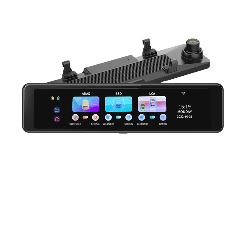 TOPSOURCE กล้องติดรถยนต์ DVR,กล้องบันทึกวิดีโอกระจกมองหลังขนาด11.26 "4G พร้อม GPS DVR กล้องติดรถยนต์