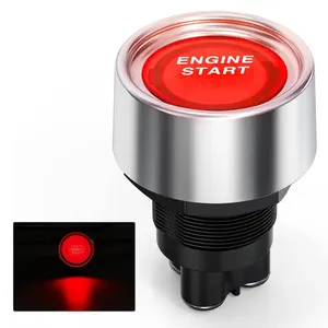 スタートエンジンボタン12VDC 50ASPSTオンオフモーメンタリースイッチレッドカースタートエンジンボタンステータプッシュスタートイグニッションスイッチ - Product Image 1