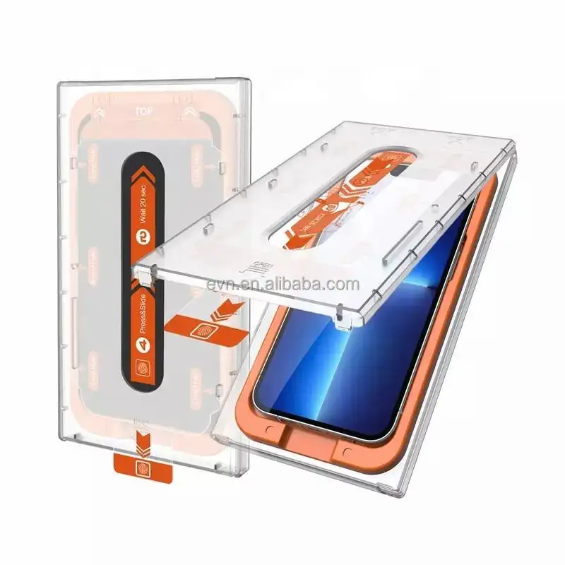 Buon prezzo Magic Box Easy Applicator installa la protezione dello schermo per iphone 14 pro max 13 vetro temperato con kit di strumenti di installazione
