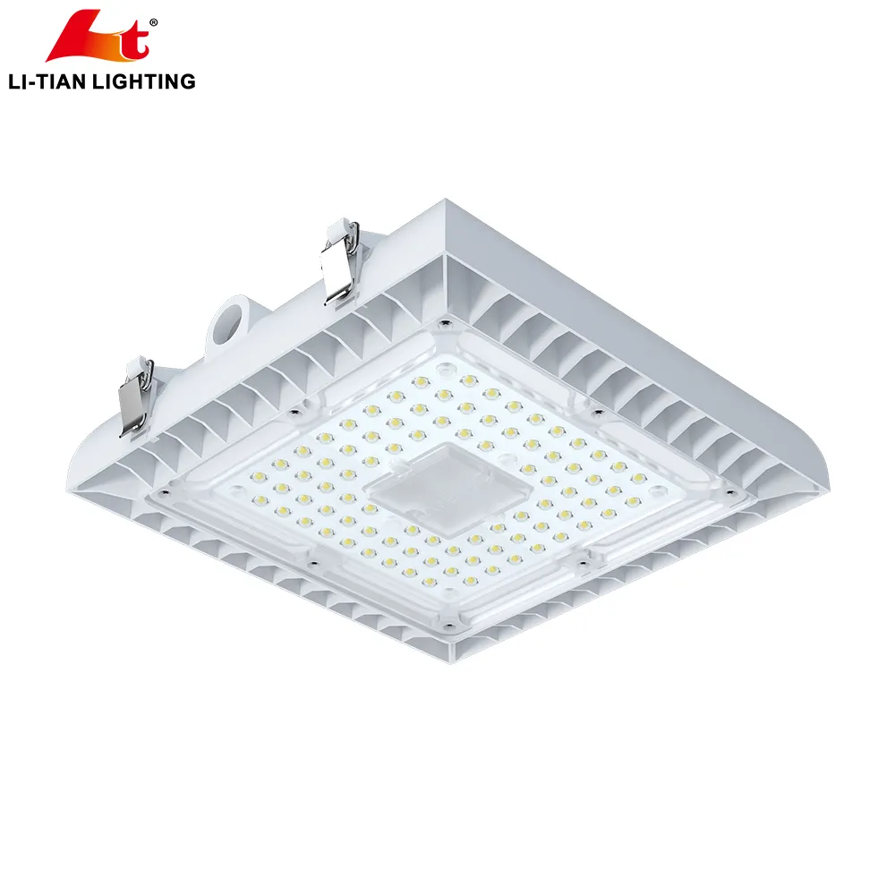 Lampu Kanopi Led Persegi 40W 60W 75W Rumah Aluminium Kualitas Tinggi dengan 150lm