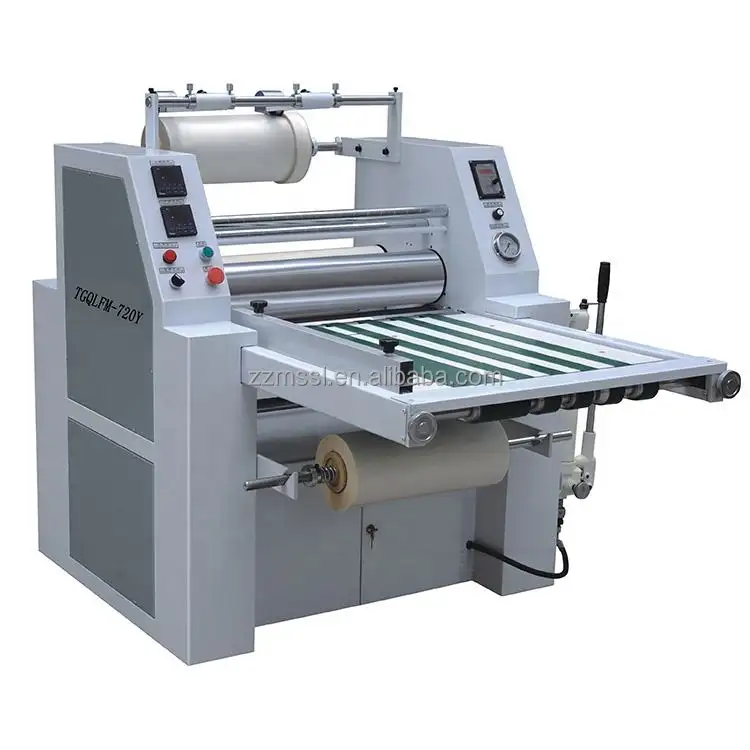 Máquina de laminación en frío y caliente, laminador de película Bopp, rollo a rollo