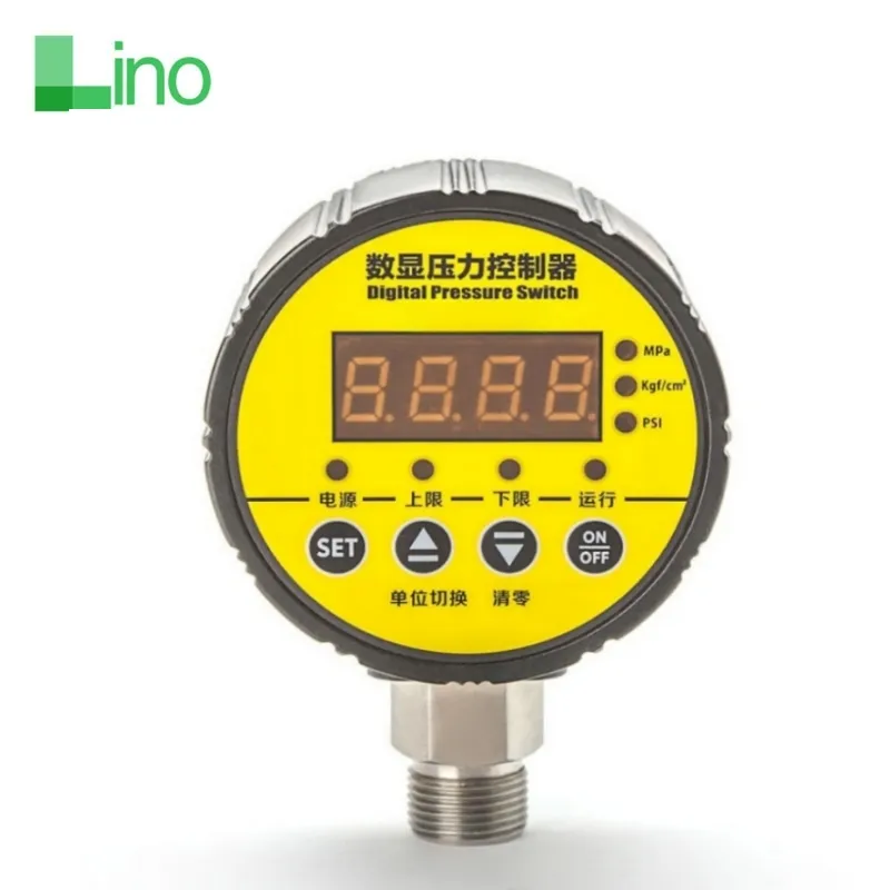 LINOデジタルディスプレイ圧力スイッチコントローラーゲージ高圧空気圧縮機電源スイッチ