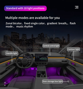 ユニバーサル18 in1 LEDカーアンビエントライト車両モデルの99% に適していますアンビエントライトカー - Product Image 6