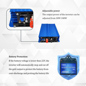 Inversor de conexión a red de 1200W, limitador de potencia, pantalla LCD, entrada Solar, AC230V, salida de onda sinusoidal pura, batería de 48V, potencia ajustable